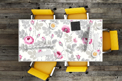 Bureau onderlegger Pastel roses