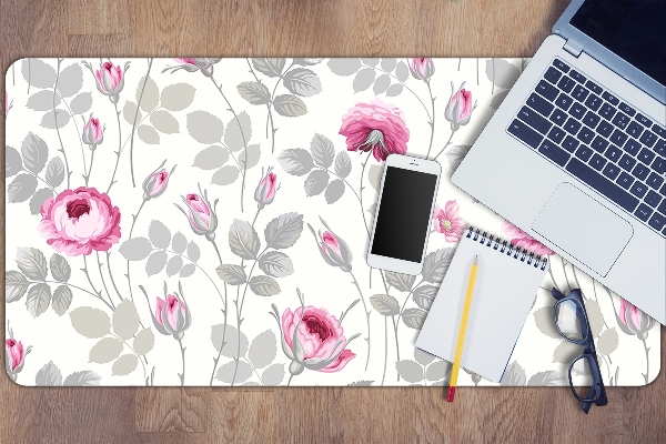 Bureau onderlegger Pastel roses