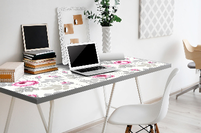 Bureau onderlegger Pastel roses