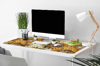 Bureau mat Retro zonnebloemen