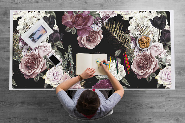 Bureau mat Romantische bloemen