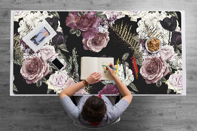 Bureau mat Romantische bloemen