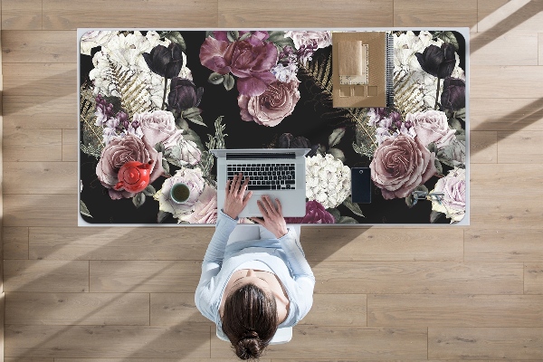 Bureau mat Romantische bloemen