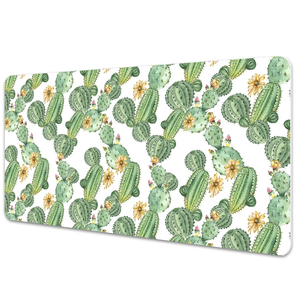 Bureau mat Cacti met bloemen