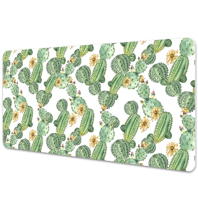 Bureau mat Cacti met bloemen