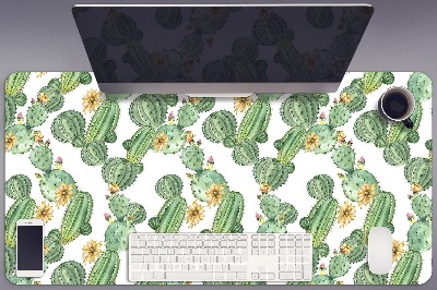 Bureau mat Cacti met bloemen