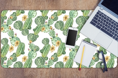 Bureau mat Cacti met bloemen