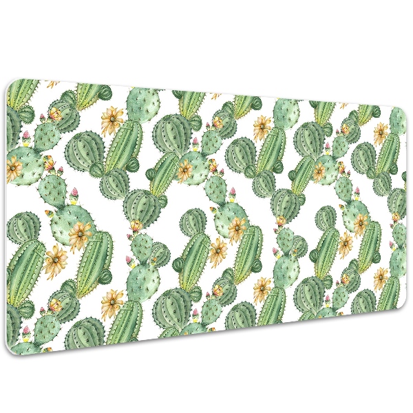Bureau mat Cacti met bloemen