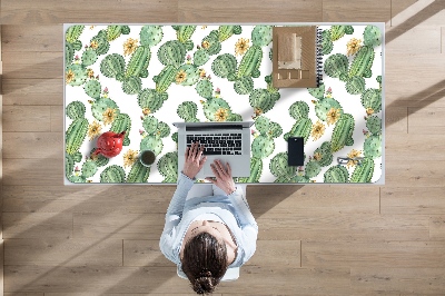 Bureau mat Cacti met bloemen