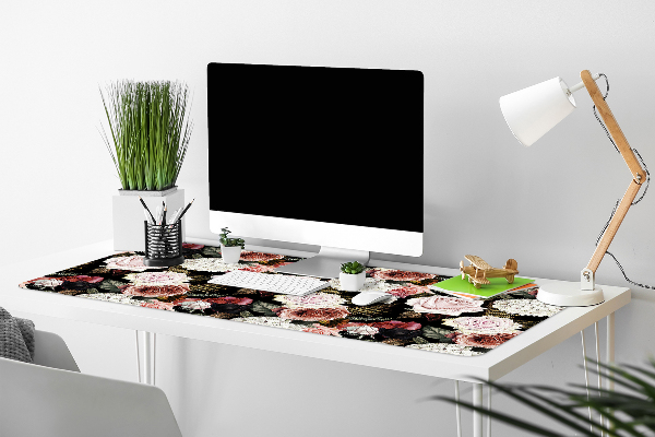 Bureau onderlegger Barokke bloemen