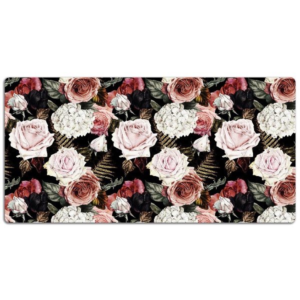 Bureau onderlegger Barokke bloemen