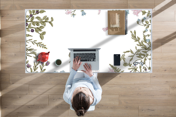 Bureau onderlegger Lente bloemen
