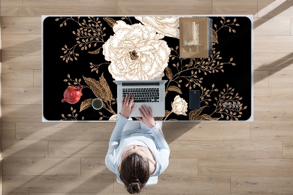 Bureau onderlegger Retro -stijl rozen