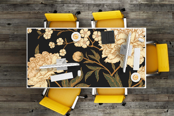 Bureau mat Witte pioen