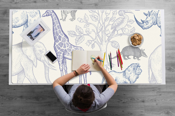 Bureau mat Madagaskar -dieren
