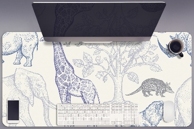 Bureau mat Madagaskar -dieren