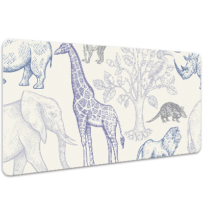 Bureau mat Madagaskar -dieren