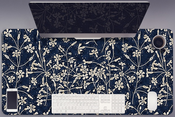 Bureau onderlegger Bloemenpatroon
