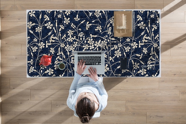 Bureau onderlegger Bloemenpatroon