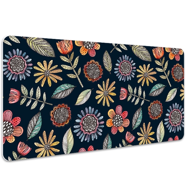 Bureau onderlegger Kleurrijke bloemen