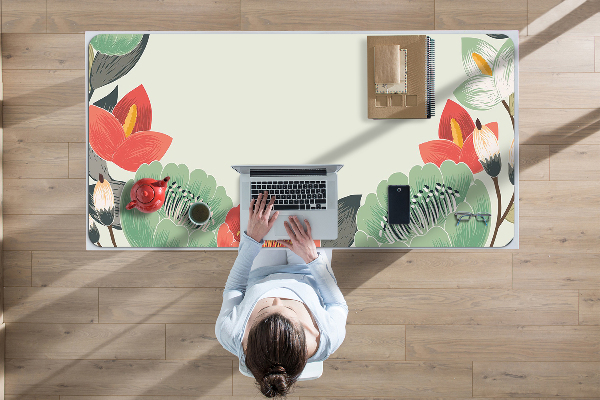 Bureau onderlegger Lente bloemen
