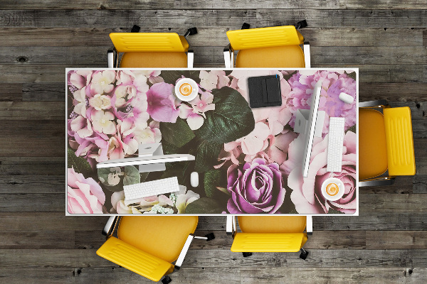 Bureau onderlegger Barokke bloemen