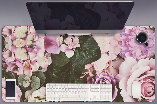 Bureau onderlegger Barokke bloemen
