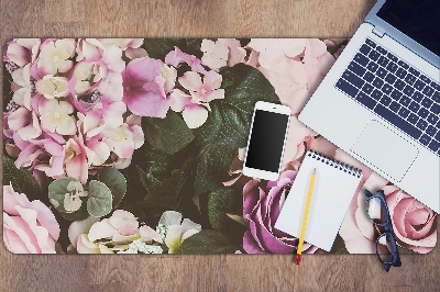 Bureau onderlegger Barokke bloemen