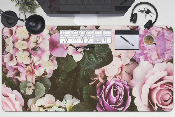 Bureau onderlegger Barokke bloemen