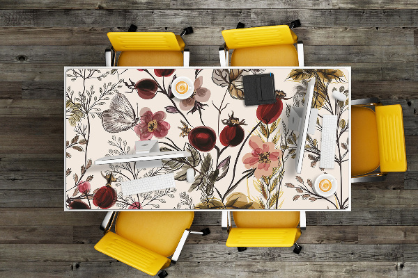 Bureau onderlegger groot Veldbloemen