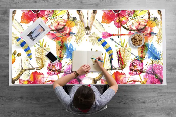 Bureau mat Indiase motieven