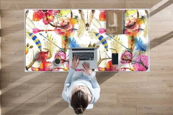 Bureau mat Indiase motieven