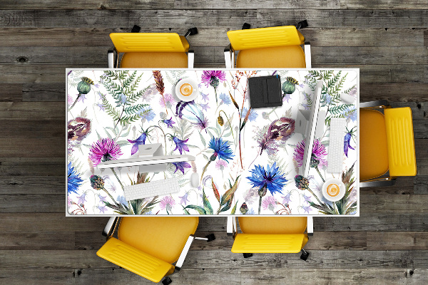 Bureau onderlegger groot Veldbloemen