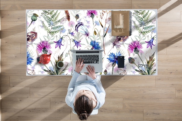 Bureau onderlegger groot Veldbloemen