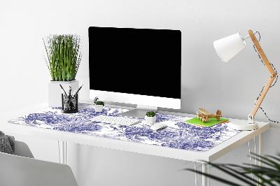 Bureau mat Purple peonies