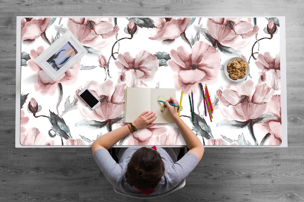 Bureau onderlegger groot Bloemenbeeld