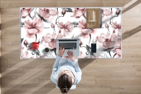 Bureau onderlegger groot Bloemenbeeld