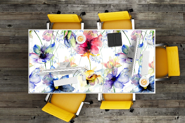 Bureau onderlegger groot Veldbloemen