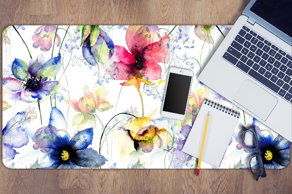 Bureau onderlegger groot Veldbloemen