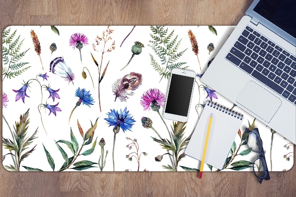 Bureau onderlegger Bloemen van de weide
