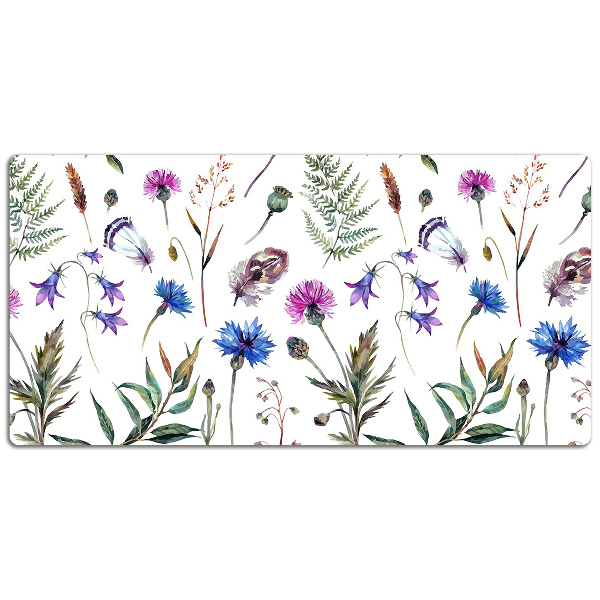 Bureau onderlegger Bloemen van de weide