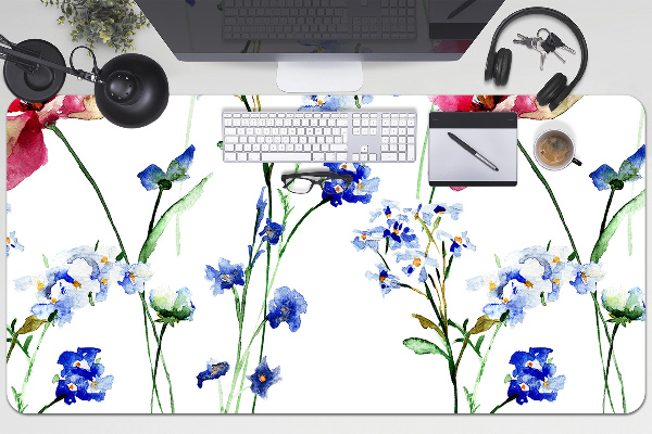 Bureau onderlegger Geschilderde bloemen