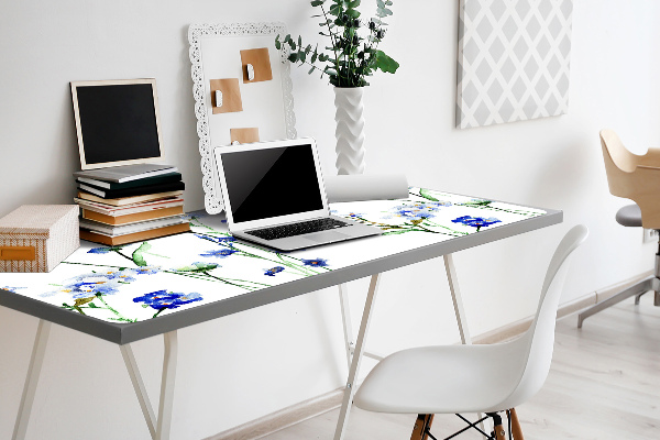 Bureau onderlegger Geschilderde bloemen
