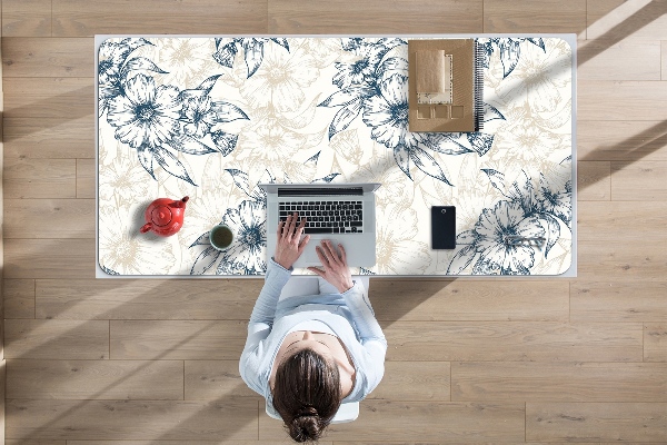 Bureau onderlegger Bloemenkunst