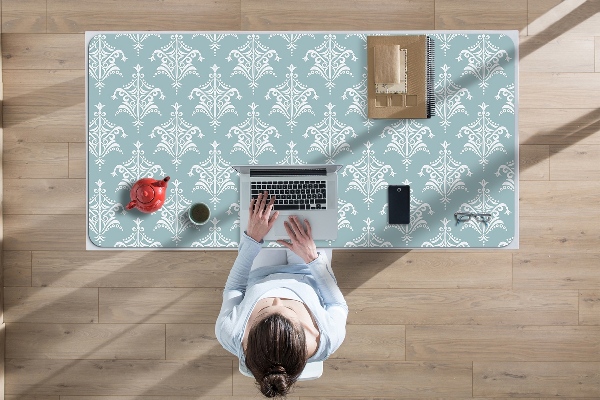 Bureau mat Damast
