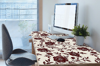 Bureau mat Bourgondische bloemen