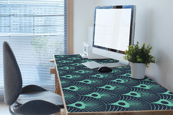 Bureau onderlegger Neonblauw