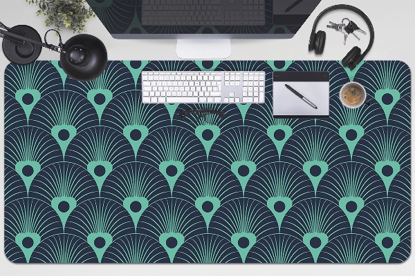 Bureau onderlegger Neonblauw