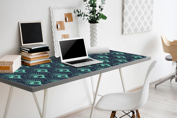 Bureau onderlegger Neonblauw