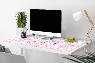 Bureau onderlegger Roze bloemen